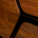 Высокий комод с узором из шпона на фасаде Sahara варинант исполнения - 5 | Loft Concept в Ульяновске