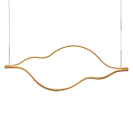 Подвесной светильник волнообразный изогнутый на двух тросах 103 см Spiral Lighting варинант исполнения - 1 | Loft Concept в Ульяновске