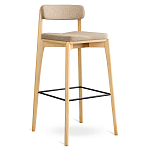 Барный стул из массива ясеня Elegant Ash Shape варинант исполнения - 3 | Loft Concept в Ульяновске