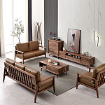 Тумба под телевизориз массива дерева TV Stand made of Walnut Wood варинант исполнения - 4 | Loft Concept в Ульяновске