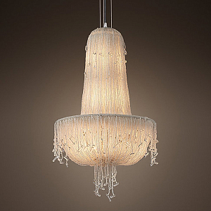 Люстра 1930S FRENCH CRYSTAL BEADED Chandelier