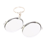 Зеркало брелок карманное двухстороннее из натурального камня Оникс Silver Stone Mirrors варинант исполнения - 3 | Loft Concept в Ульяновске