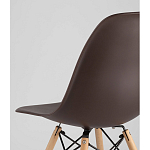 Пластиковый стул на ножках из массива бука Eames Brown варинант исполнения - 3 | Loft Concept в Ульяновске