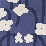 Подушка декоративная синяя с цветочным принтом Blossom Essence Emily варинант исполнения - 3 | Loft Concept в Ульяновске