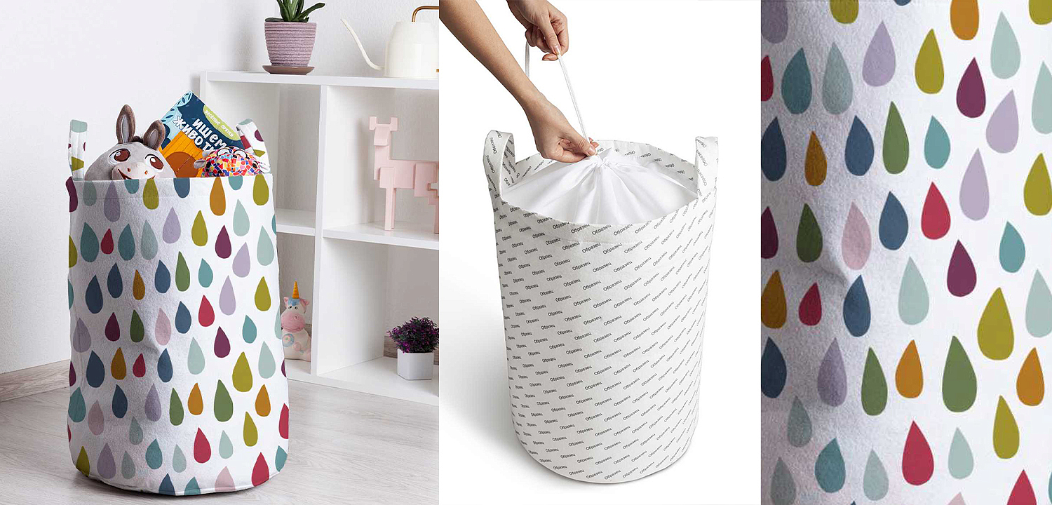 Корзина Drops Pattern Basket Корзина Drops Pattern Basket - Loft-Concept в Ульяновске