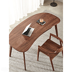 Стол рабочий округлой формы с ящиком  Working Moonnut Table варинант исполнения - 6 | Loft Concept в Ульяновске