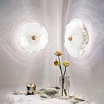 Бра в форме прозрачного стеклянного цветка с рельефной текстурой Textured Glass варинант исполнения - 13 | Loft Concept в Ульяновске