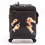 Чемодан дорожный SELETTI Travel Kit Trolley Lipstick Black варинант исполнения - 1 | Loft Concept в Ульяновске