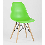 Пластиковый стул на ножках из массива бука Eames Light Green варинант исполнения - 1 | Loft Concept в Ульяновске