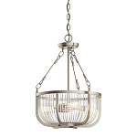 Люстра подвесная с чашеобразным плафоном из прозрачных стеклянных прутьев Kichler варинант исполнения - 1 | Loft Concept в Ульяновске