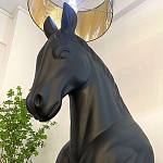 Horse Statue Floor Lamp Большой светильник Черная Лошадь варинант исполнения - 4 | Loft Concept в Ульяновске