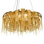 Люстра круглая подвесная с металлическими дугами и длинными цепочками 80 см Atlantis Chain варинант исполнения - 15 | Loft Concept в Ульяновске