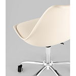 Офисный стул на металлическом основании EGGERY Beige пластик варинант исполнения - 3 | Loft Concept в Ульяновске
