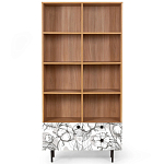 Широкий стеллаж с принтом Elise Rack варинант исполнения - 19 | Loft Concept в Ульяновске