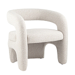 Кресло дизайнерское для лаунж зоны жемчужного цвета Pearl Lounge варинант исполнения - 10 | Loft Concept в Ульяновске