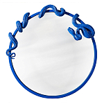 Зеркало круглое в синей раме в виде змеи Temptation варинант исполнения - 1 | Loft Concept в Ульяновске