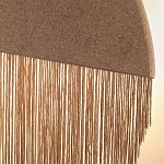 Бра круглое натуральная пробка с бахромой Natural Cork варинант исполнения - 2 | Loft Concept в Ульяновске