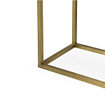 Консоль прямоугольная на золотом каркасе с 2-мя ящиками Warwick варинант исполнения - 3 | Loft Concept в Ульяновске