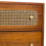 Комод с 6-ю ящиками с декором из ротанга Degarmo Chest of Drawers варинант исполнения - 5 | Loft Concept в Ульяновске