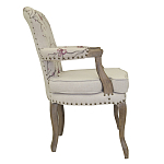 Кресло с изображением сакуры Aubrey Classical Armchair beige flax варинант исполнения - 1 | Loft Concept в Ульяновске