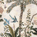 Обои ручная роспись Siam White Metal варинант исполнения - 4 | Loft Concept в Ульяновске