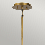 Люстра цвета латунь с 6-ю лампами свечами внутри цилиндрического абажура из черных металлических реек Kichler варинант исполнения - 4 | Loft Concept в Ульяновске