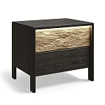 Тумба 2 ящика с подсветкой на рельефном фасаде Warm Industrial варинант исполнения - 4 | Loft Concept в Ульяновске