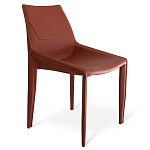 Стул коричневый из искуственной кожи на 4-х ножках Enigma Brown варинант исполнения - 1 | Loft Concept в Ульяновске