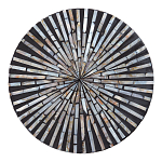 Столик с инкрустацией с перламутровым узором Dominic Black варинант исполнения - 2 | Loft Concept в Ульяновске