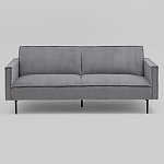 Диван современный вельветовый прямой Worcester Серый варинант исполнения - 2 | Loft Concept в Ульяновске