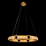 Люстра в виде кольца из натурального камня Golden Alavastor варинант исполнения - 1 | Loft Concept в Ульяновске