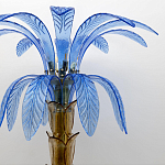 Торшер Glass Decorated Palm Floor Lamp Blue Листья Пальмы  варинант исполнения - 3 | Loft Concept в Ульяновске