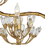 Торшер золотой в виде растения Golden Flower Glade варинант исполнения - 1 | Loft Concept в Ульяновске