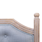 Изголовье кровати серое с мягкой обивкой из рогожки Emma Headboard варинант исполнения - 2 | Loft Concept в Ульяновске