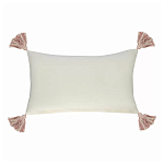 Чехол на подушку с кисточками и вышивкой птиц Ethnic mix Birds Rect варинант исполнения - 4 | Loft Concept в Ульяновске