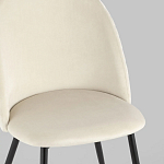 Мягкий стул в бежевом велюре Miruna Chair варинант исполнения - 7 | Loft Concept в Ульяновске