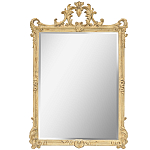 Зеркало настенное в раме бежевого цвета с эффектом старины Classic Ornament Mirror варинант исполнения - 1 | Loft Concept в Ульяновске