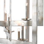 Люстра серебряная из пересекающихся квадратных элементов Intersecting Squares  варинант исполнения - 1 | Loft Concept в Ульяновске