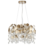 Люстра с декоративными подвесками из прозрачного стекла в форме монеток FAIRYTREE Light варинант исполнения - 2 | Loft Concept в Ульяновске