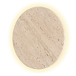 Бра с круглым плафоном из травертина Shaw Marble Lighting варинант исполнения - 3 | Loft Concept в Ульяновске