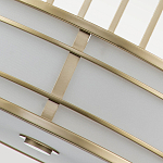 Подвесной светильник цвета латунь с белым матовым плафоном с геометрическим рисунком Feiss варинант исполнения - 5 | Loft Concept в Ульяновске