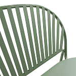Зелёная скамья из стали Goodwin Metal Bench Green варинант исполнения - 6 | Loft Concept в Ульяновске