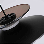 Люстра подвесная с тремя матовыми черными плафонами Obsidian Touch варинант исполнения - 3 | Loft Concept в Ульяновске