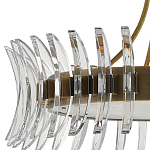 Люстра круглая с прозрачными элементами в форме полумесяца Crescent варинант исполнения - 1 | Loft Concept в Ульяновске