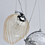 Люстра каскадная с 5-ю разноцветными стеклянными плафонами Kaleido варинант исполнения - 7 | Loft Concept в Ульяновске