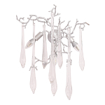 Бра с декором в виде ветвей и стеклянных подвесок в форме капель Droplet Chandelier варинант исполнения - 3 | Loft Concept в Ульяновске