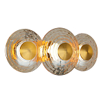 Бра из трех стеклянных фактурных дисков Eyepiece варинант исполнения - 3 | Loft Concept в Ульяновске