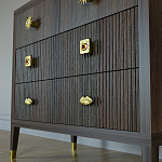 Бельевой Комод с 4 ящиками Elsa Dreams Walnut варинант исполнения - 4 | Loft Concept в Ульяновске