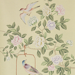 Обои ручная роспись Askew Verdigris  варинант исполнения - 1 | Loft Concept в Ульяновске