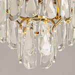 Люстра многоярусная с овальными прозрачными подвесками 28 см Harmonica варинант исполнения - 9 | Loft Concept в Ульяновске